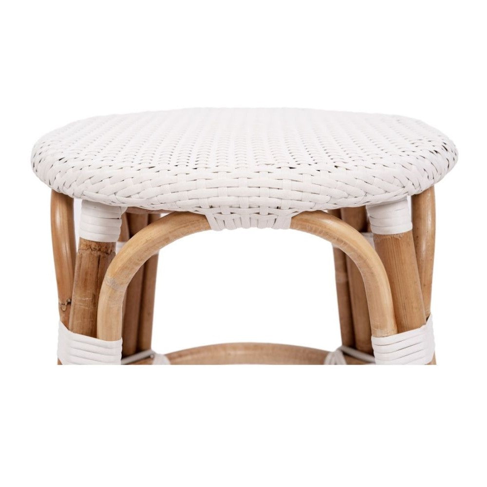 Stylish Kitchen Counter Bar Stool 46cm - White