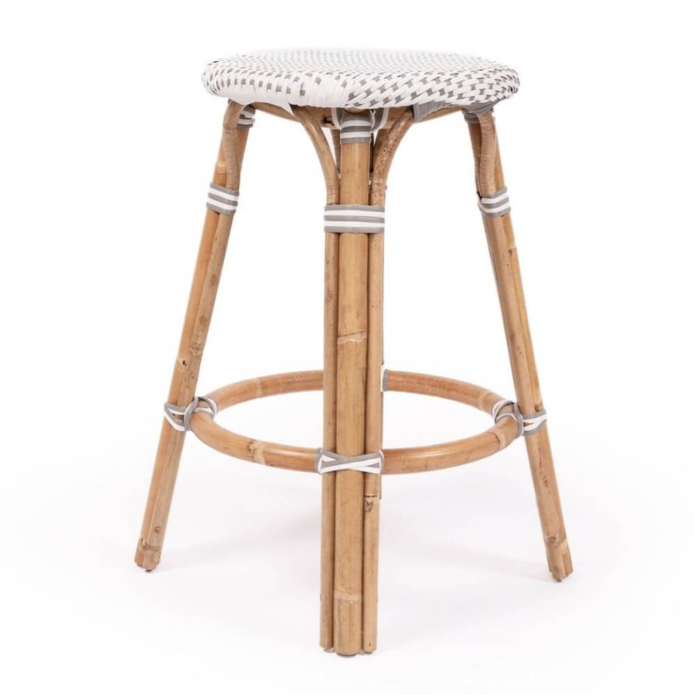 Stylish Kitchen Counter Bar Stool 66cm - Cream