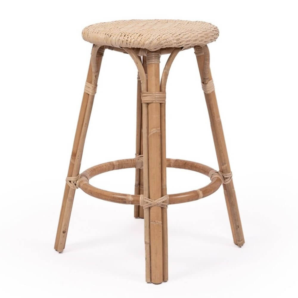 Stylish Kitchen Counter Bar Stool 66cm - Natural