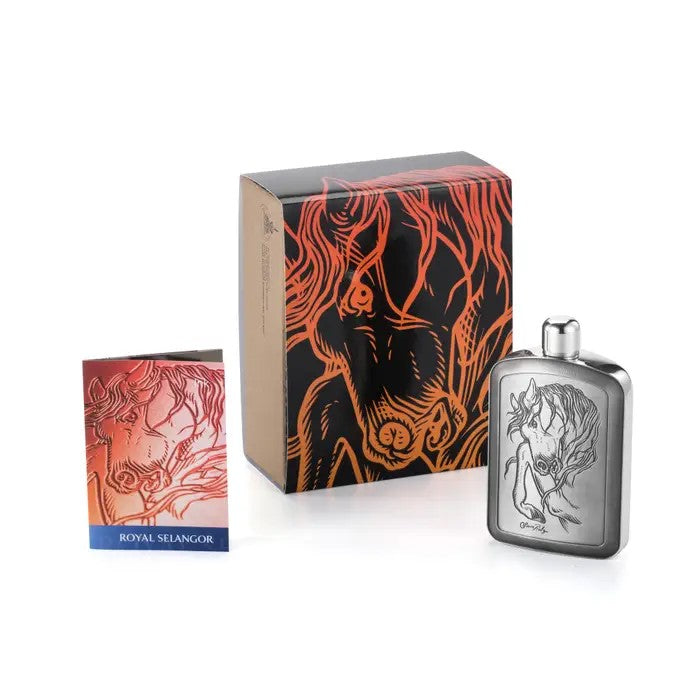 Stylish Limited Edition Rulz Stallion Pewter Hip Flask 150 ML