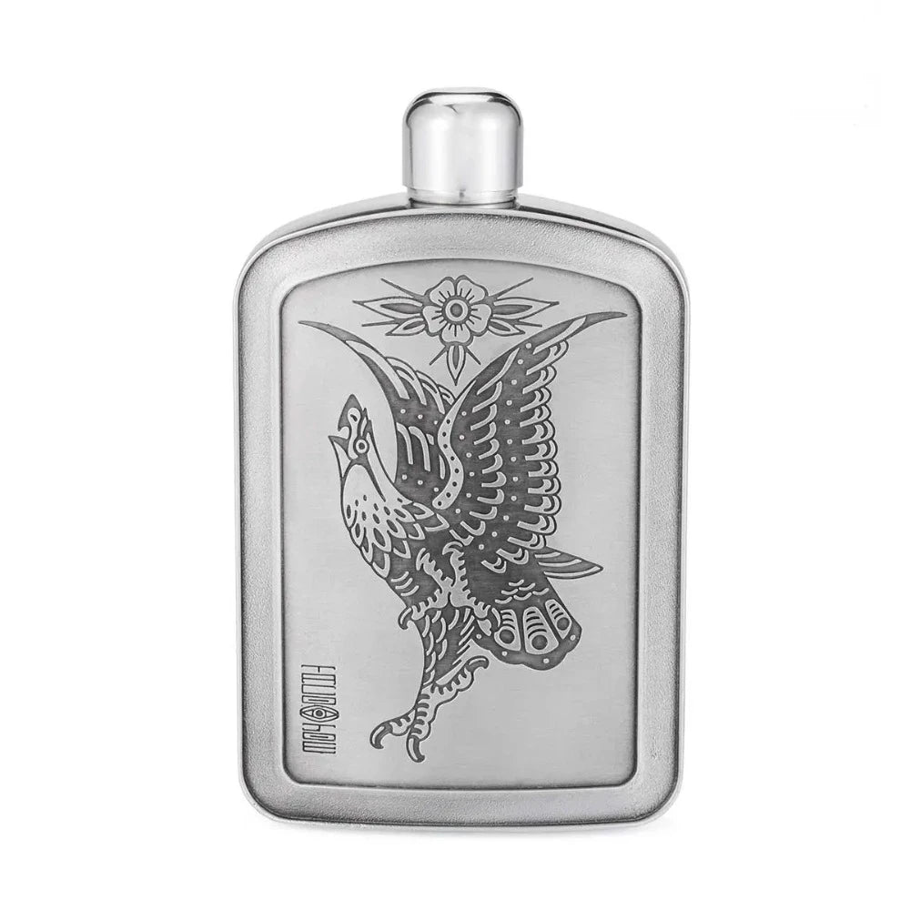 Stylish Limited Edition Taco Joe Eagle Pewter Hip Flask 150 ML