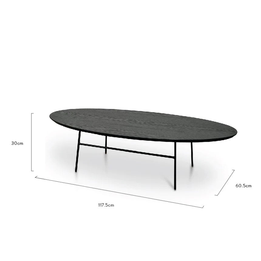 Stylish Oval Shaped Designer Coffee Table 117.5cm