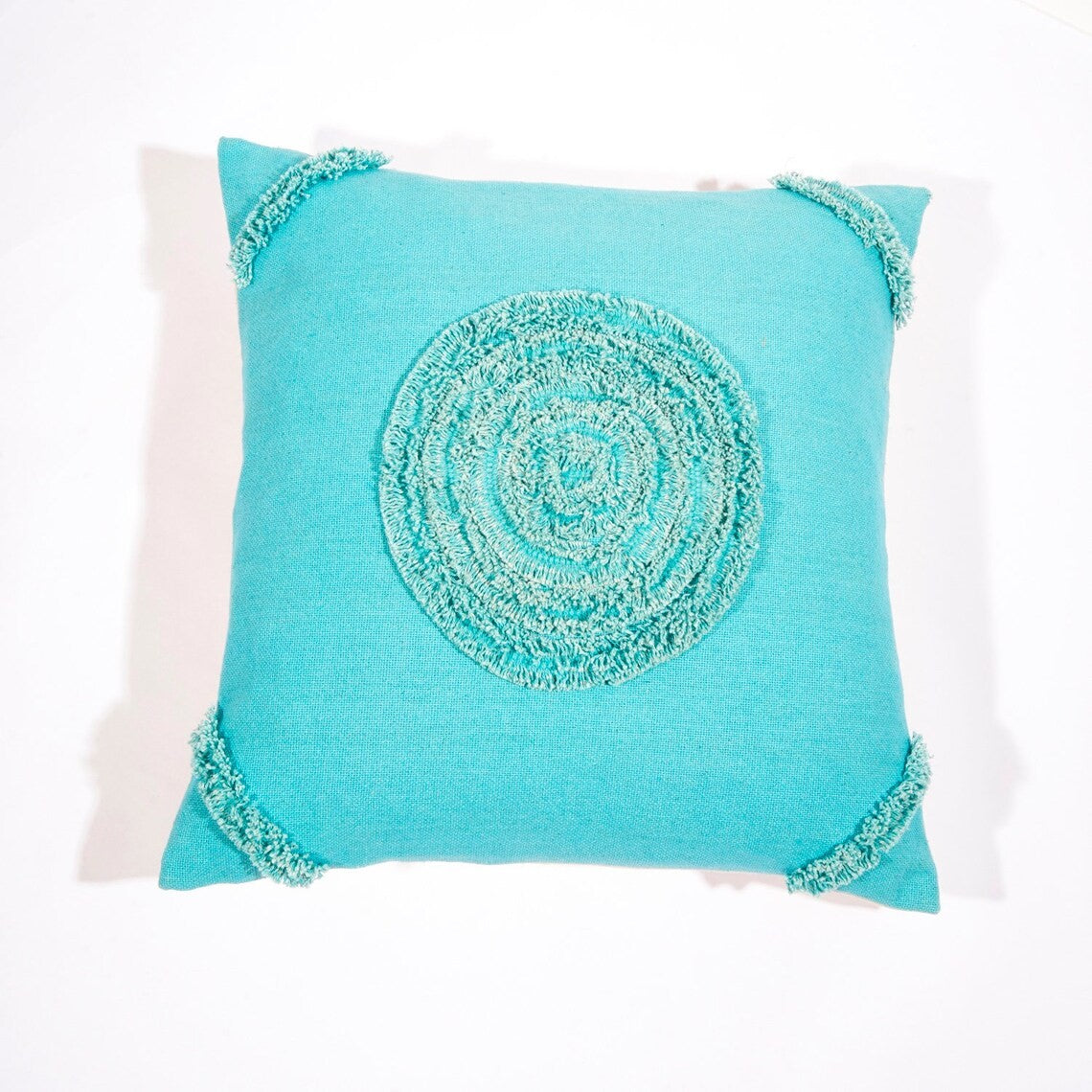 Subtle Sophistication Blue Cotton Cushion Cover 50 x 50cms