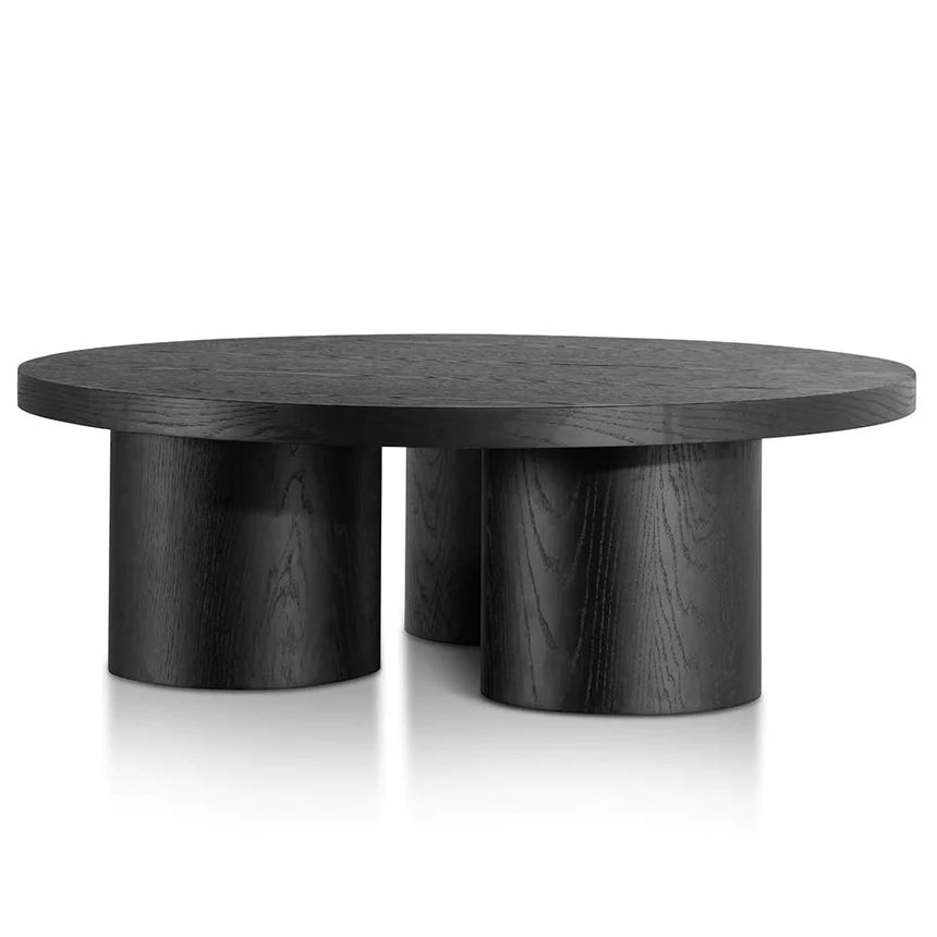 Sustainable Wood Designer Coffee Table 100cm - Black