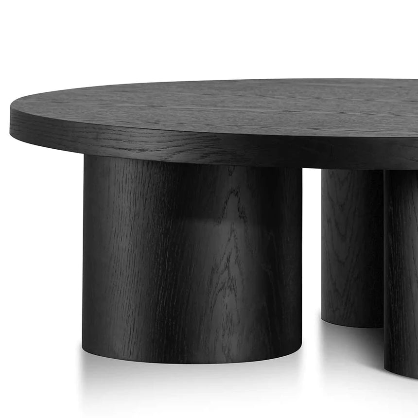 Sustainable Wood Designer Coffee Table 100cm - Black