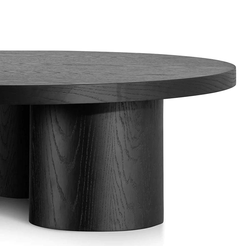 Sustainable Wood Designer Coffee Table 100cm - Black