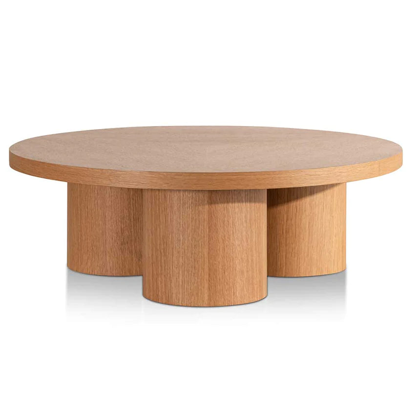 Sustainable Wood Designer Coffee Table 100cm - Natural