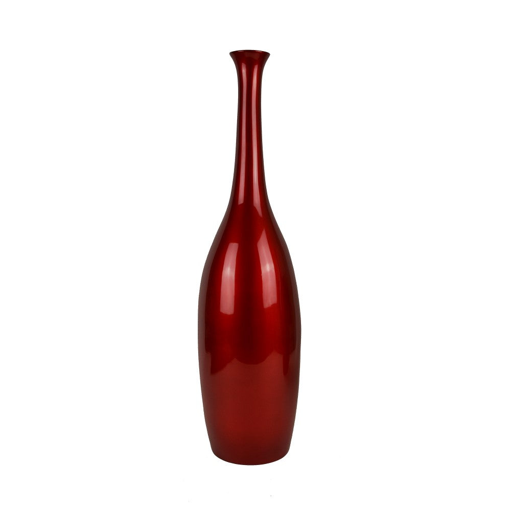 Tall Lacquer Tower Series Vase - Red (Available in 2 Sizes)