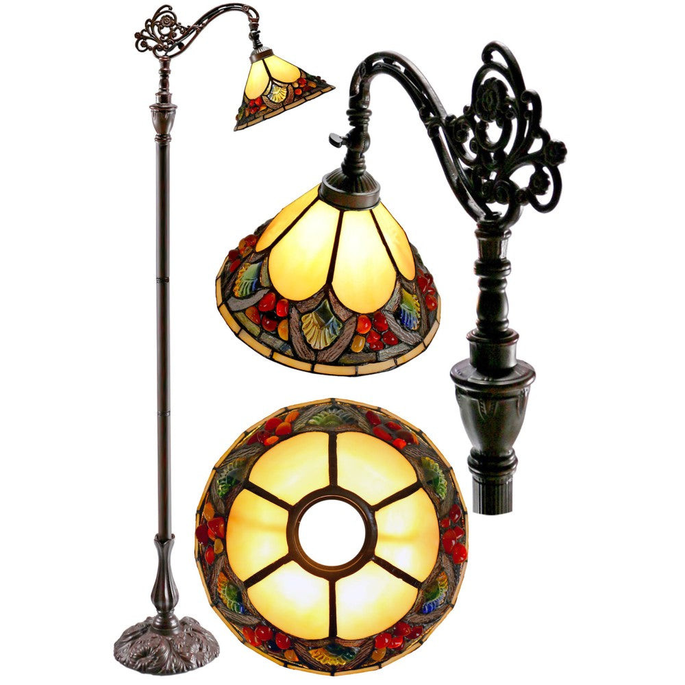 Tansy Tiffany Style Table Lamp - Multi