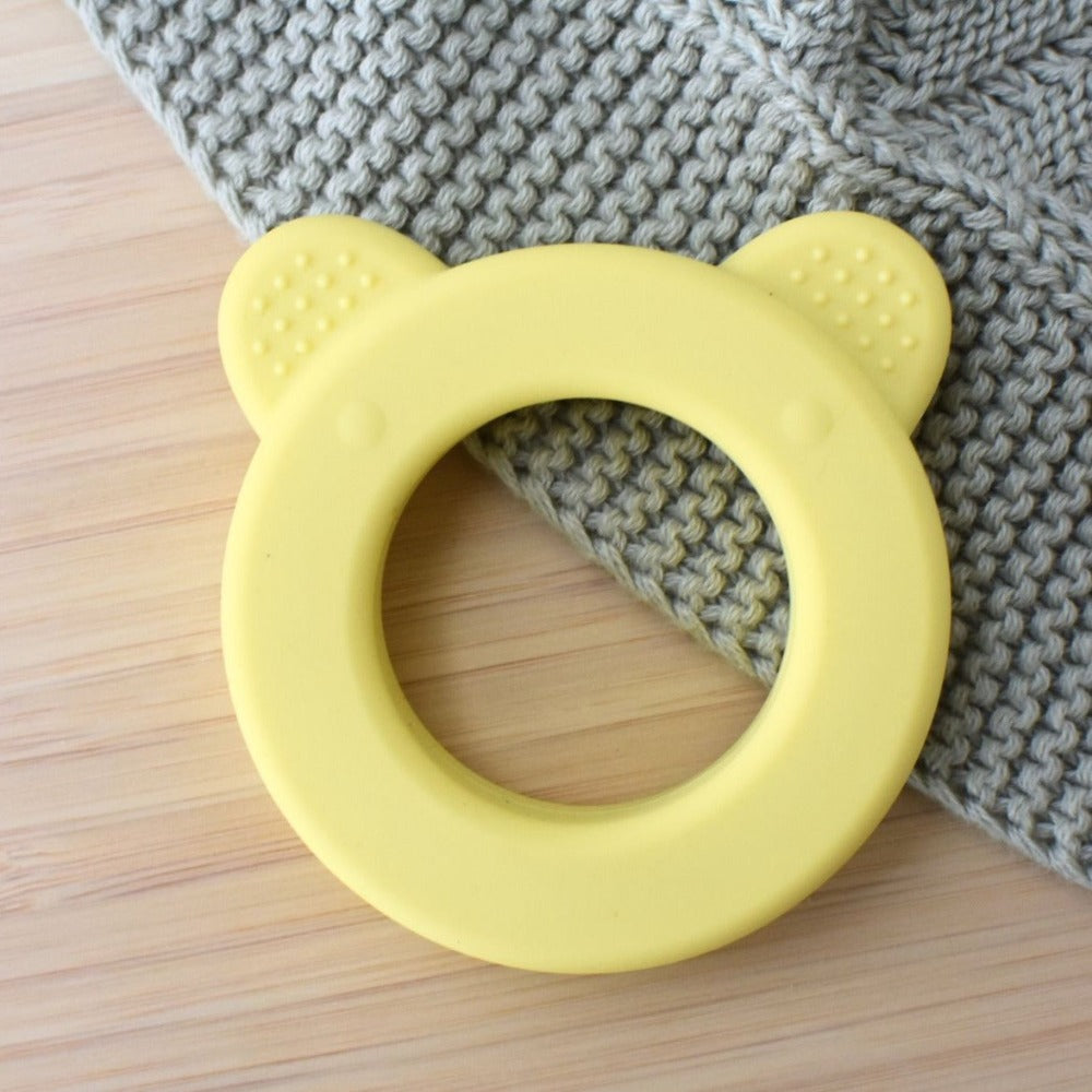 Teddy Silicone Splash Teether (Available in 2 Colors)