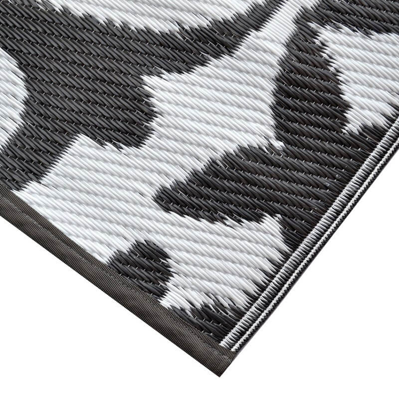 Terrace Reversible Outdoor Rug - Grey & White (Available in 3 Sizes)