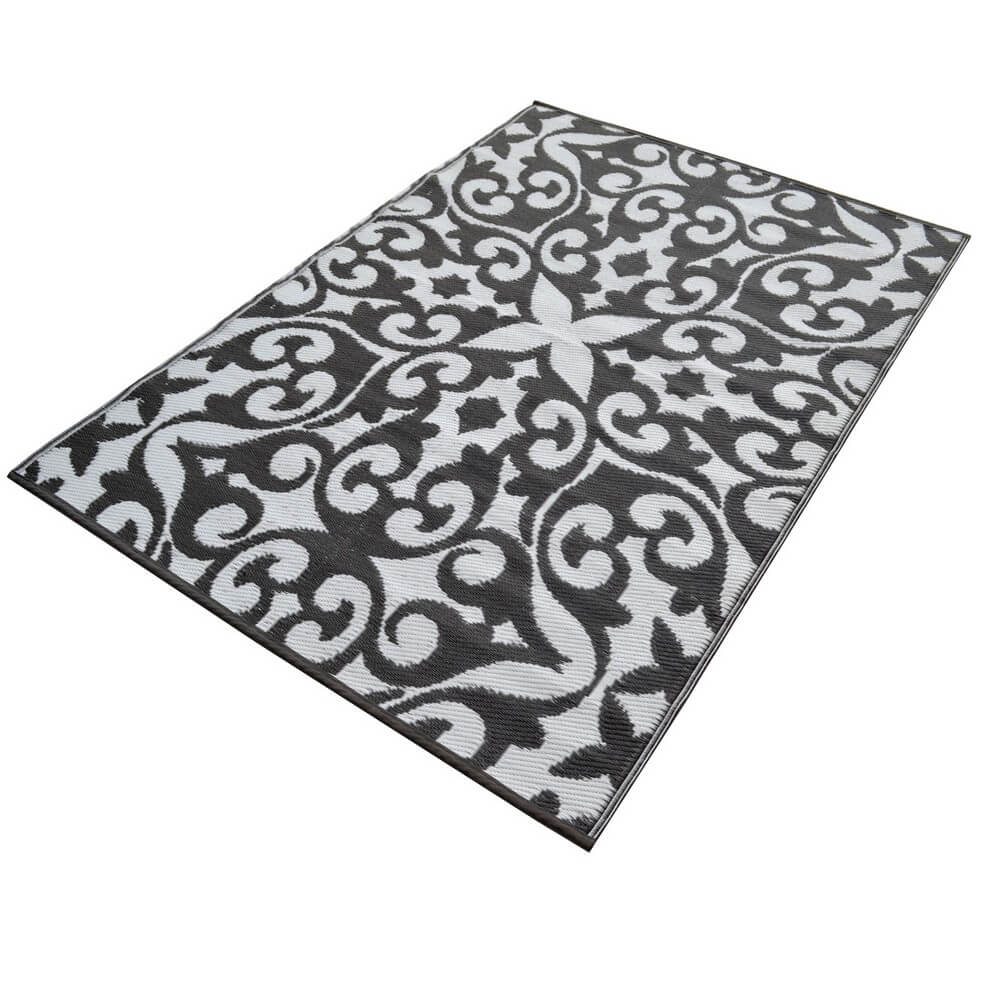 Terrace Reversible Outdoor Rug - Grey & White (Available in 3 Sizes)