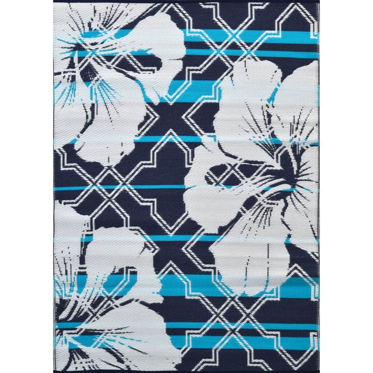 Terrace Reversible Outdoor Rug - Blue & White (Available in 3 Sizes)