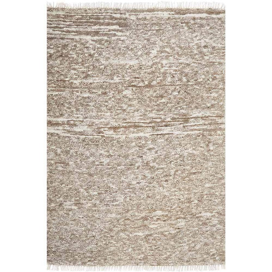 Textured Darren Palmer Travertine Brown Rug - 225 x 155cms