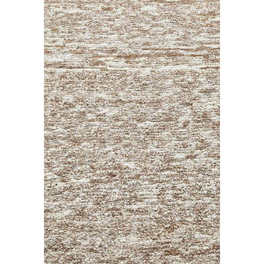 Textured Darren Palmer Travertine Brown Rug - 225 x 155cms