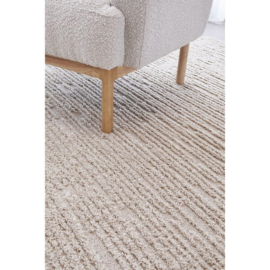 Textured Design Marigold Suri Natural Rug - 230x160cms