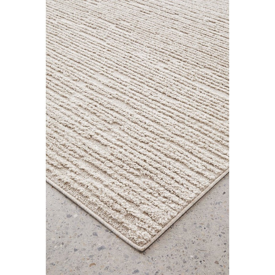 Textured Design Marigold Suri Natural Rug - 230x160cms