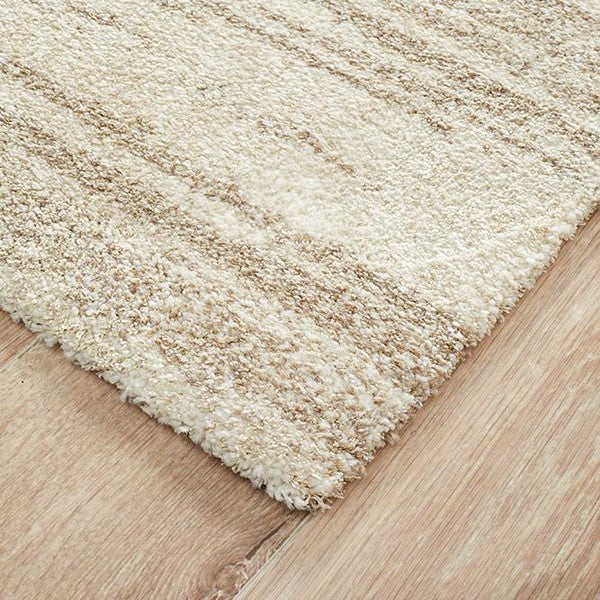 Textured Handwoven Floor Piece Natural Rug - 230x160cms