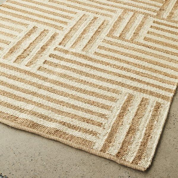 Textured Sahara Arman Natural Rug - 225 x 155cms