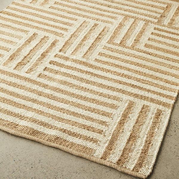 Textured Sahara Arman Natural Rug - 380 x 280cms