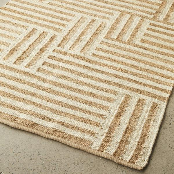 Textured Sahara Arman Natural Rug - 320 x 230cms