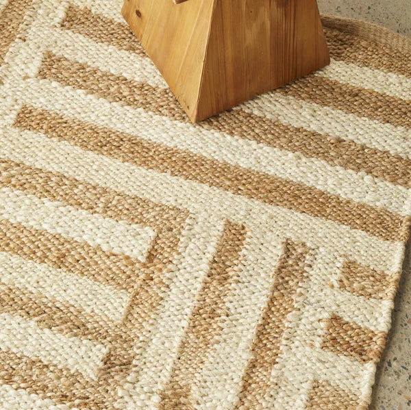 Textured Sahara Arman Natural Rug - 225 x 155cms