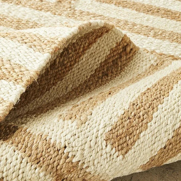 Textured Sahara Arman Natural Rug - 280 x 190cms