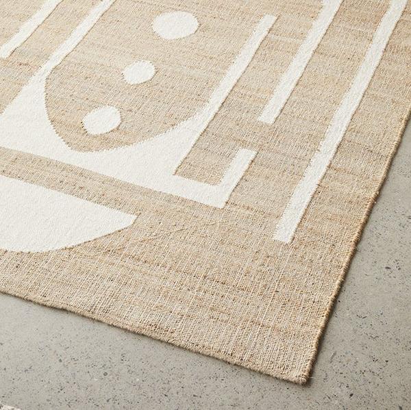 Textured Sahara Zelda Natural Rug - 225 x 155cms