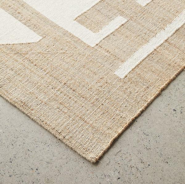 Textured Sahara Zelda Natural Rug - 380 x 280cms