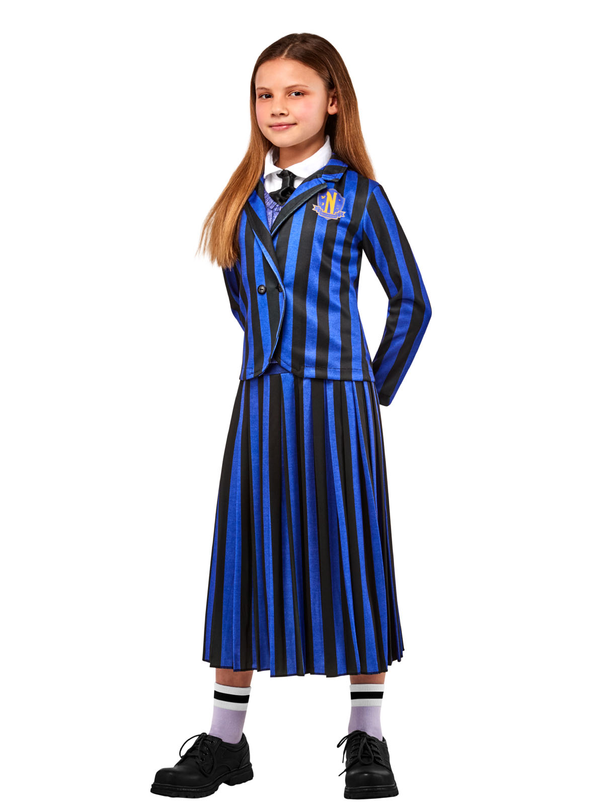 The Addams Family Wednesday Nevermore Deluxe Girl's Costumes (Available in 3 Sizes)