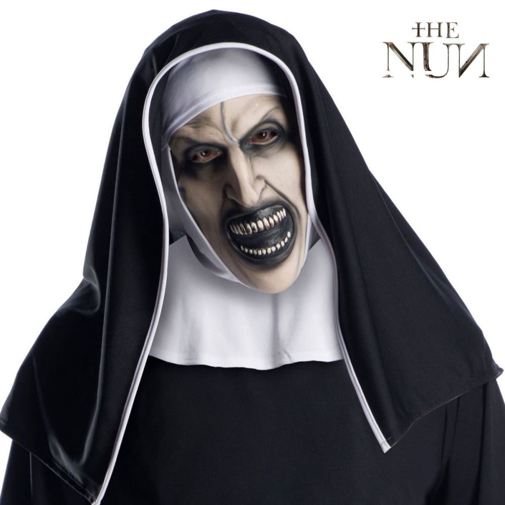 The Nun Movie 3/4 Adult Mask With Headpiece Costume Accessory