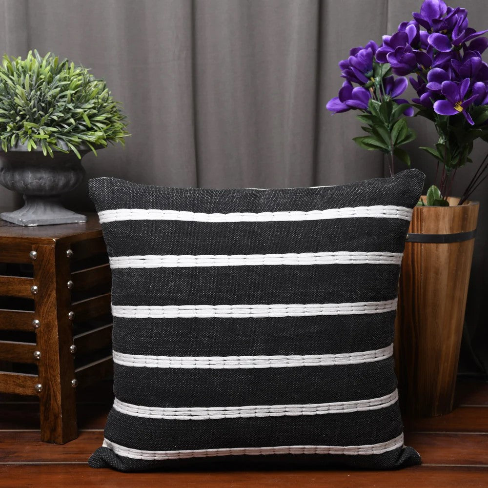 Thread Striped Cotton Cushion Cover 50 x 50cms (Available in 2 Colors)