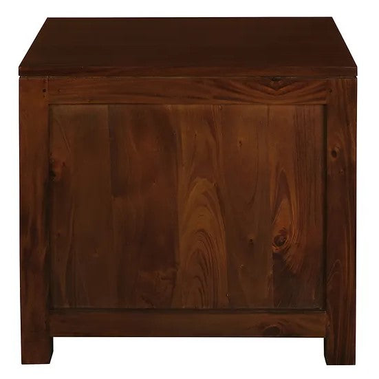 Timber 1-Drawer Lamp Table - Brown