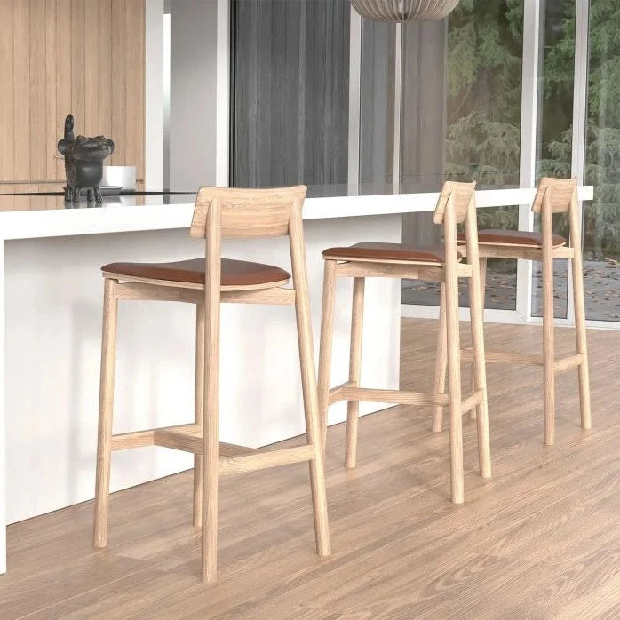 Timber Elegance High Stool 75cms (Available in 4 Colors)