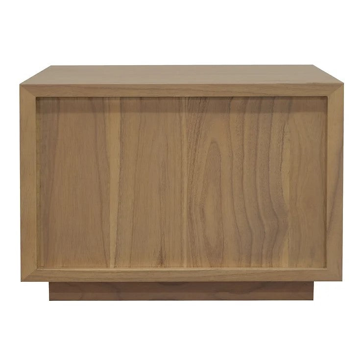 Timeless 1 Drawer Low Bedside Table - Natural