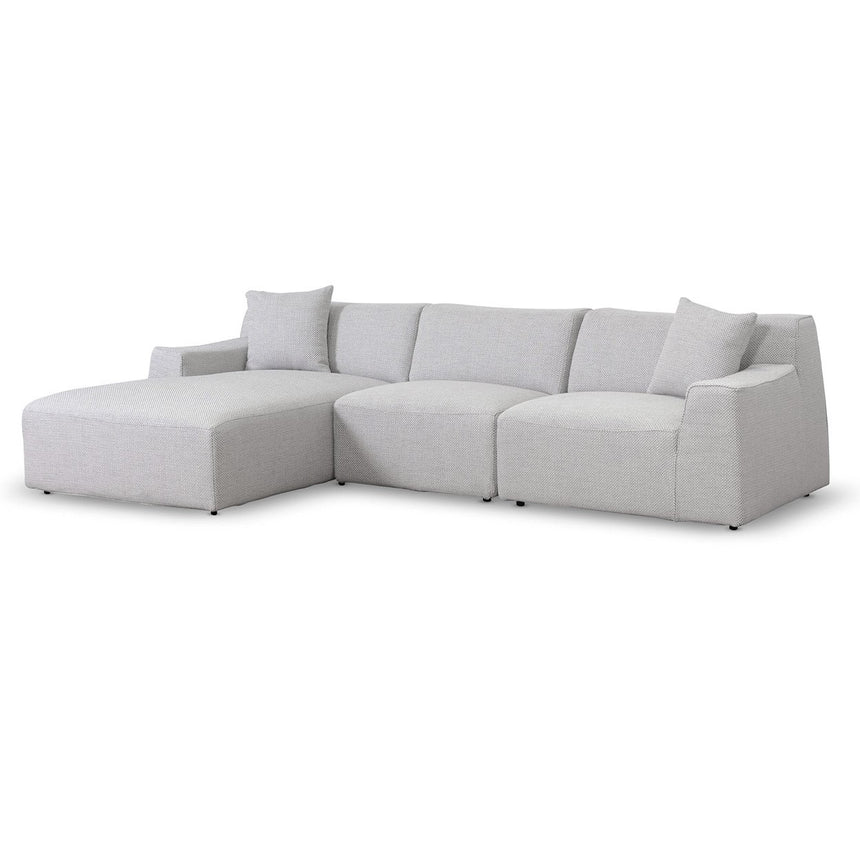 Timeless 3-Seater Left Chaise Sofa - Passive Grey