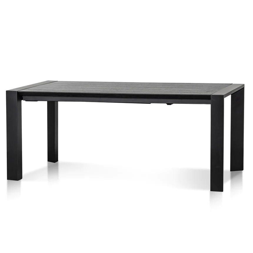 Timeless Black Oak Dining Table