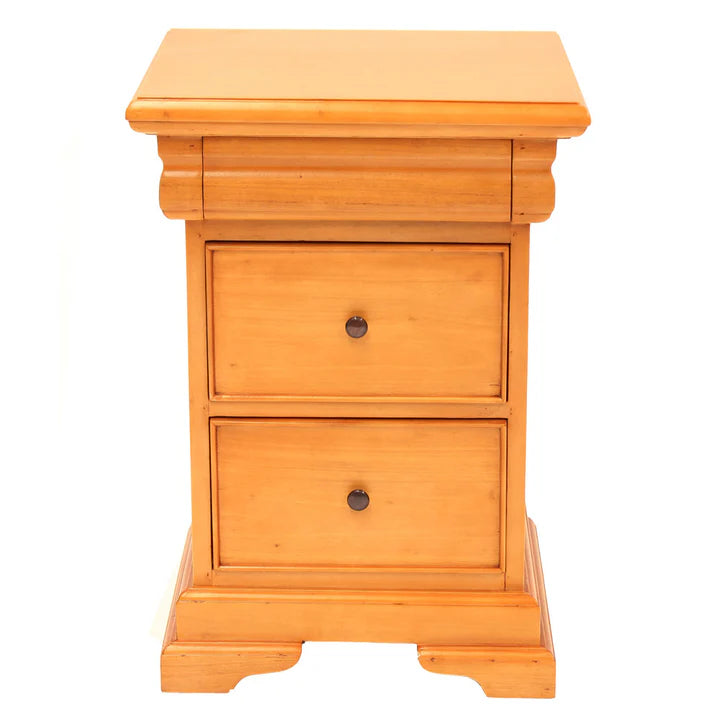 Timeless Drawer Wide Beside Cabinet - Light Mahogany