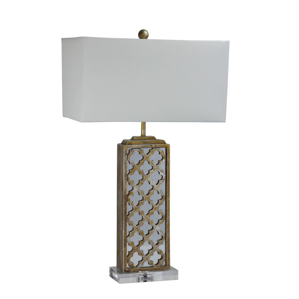 Timeless Eastern Influenced Lamp with Harp Shade