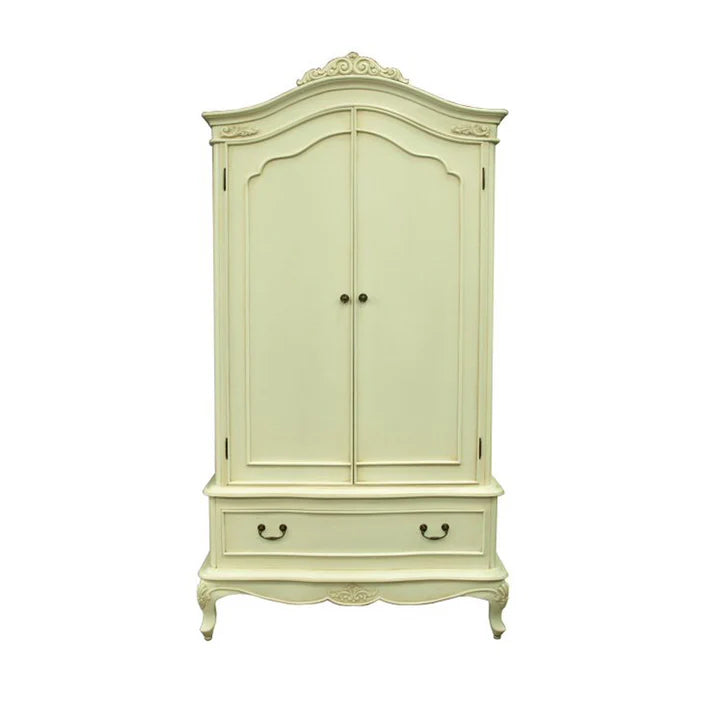 Timeless French Louis Style Wardrobe - White