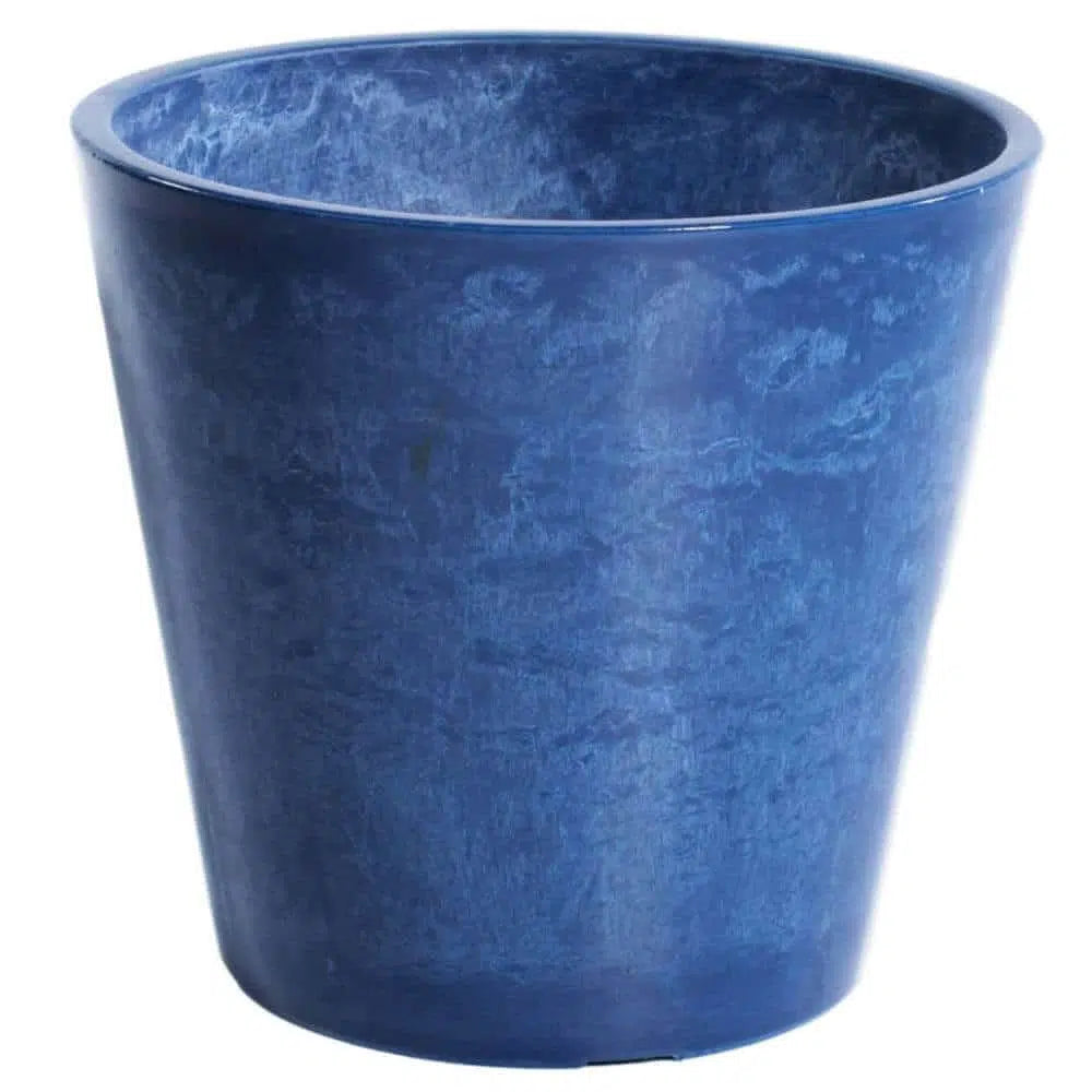 Timeless Glossy Blue Garden Pot 25cms