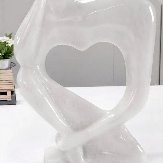 Timeless Harmony Thinking Lady Vase - White