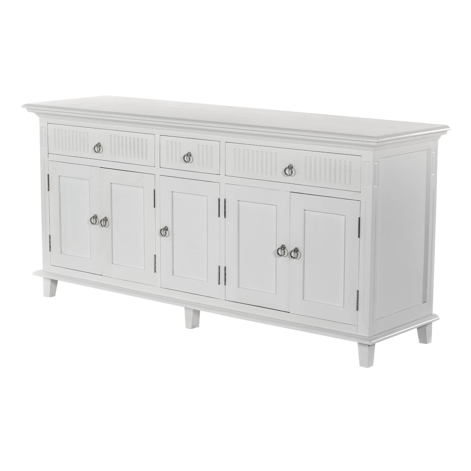 Timeless Hutch Cabinet 3 Drawers 5 Doors 12 Shelves