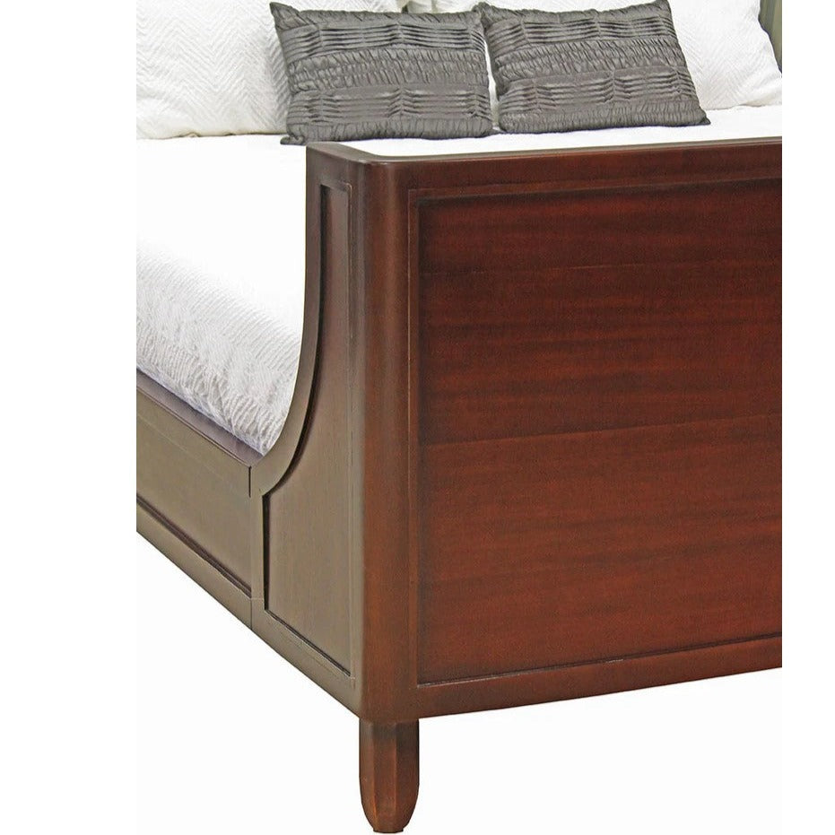 Timeless Large Serenity King Size Bed - Rose Mahogany