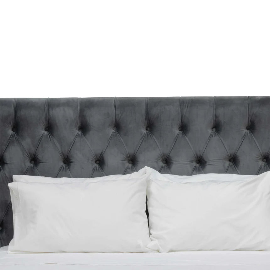 Timeless Sleigh Bed Frame - Charcoal (King)