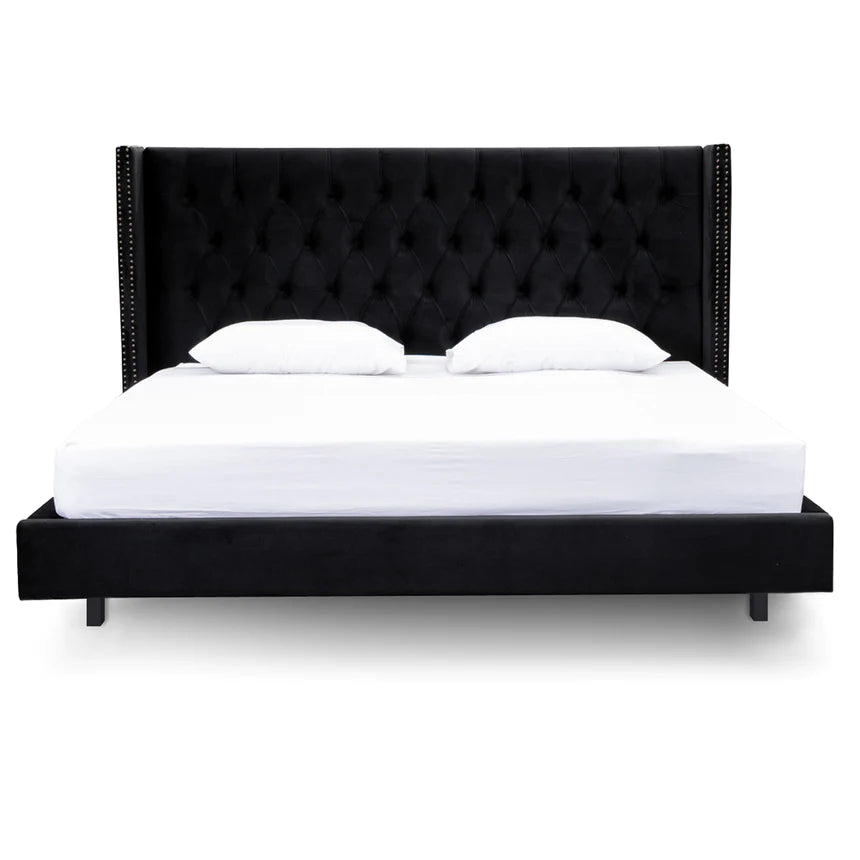 Timeless Sleigh Bed Frame - Black (King)