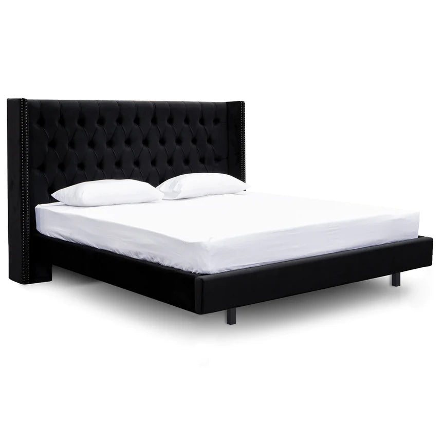 Timeless Sleigh Bed Frame - Black (King)