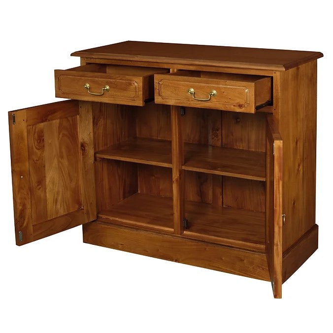 Timeless Style 2 Door 2 Drawer Buffet Table - Light Brown