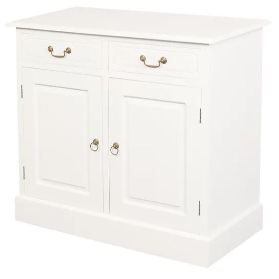 Timeless Style 2 Door 2 Drawer Buffet Table - White