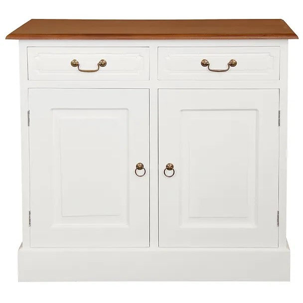 Timeless Style 2 Door 2 Drawer Buffet Table - White Caramel